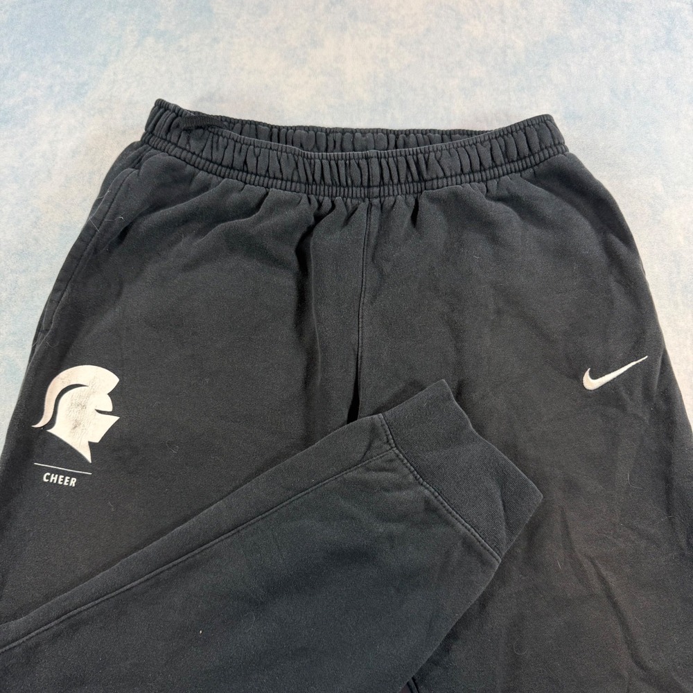 Nike Sweatpants Mens Medium Black Good Michigan State Spartans Cheer Joggers
